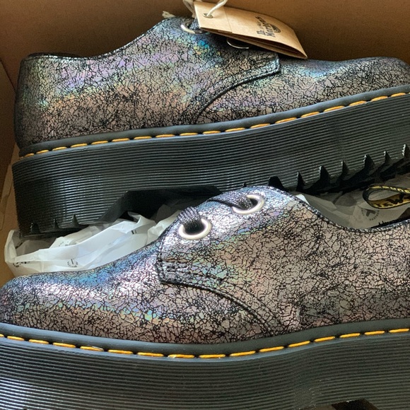 Dr martens holly iridescent crackle platform shoe - Picture 6 of 7